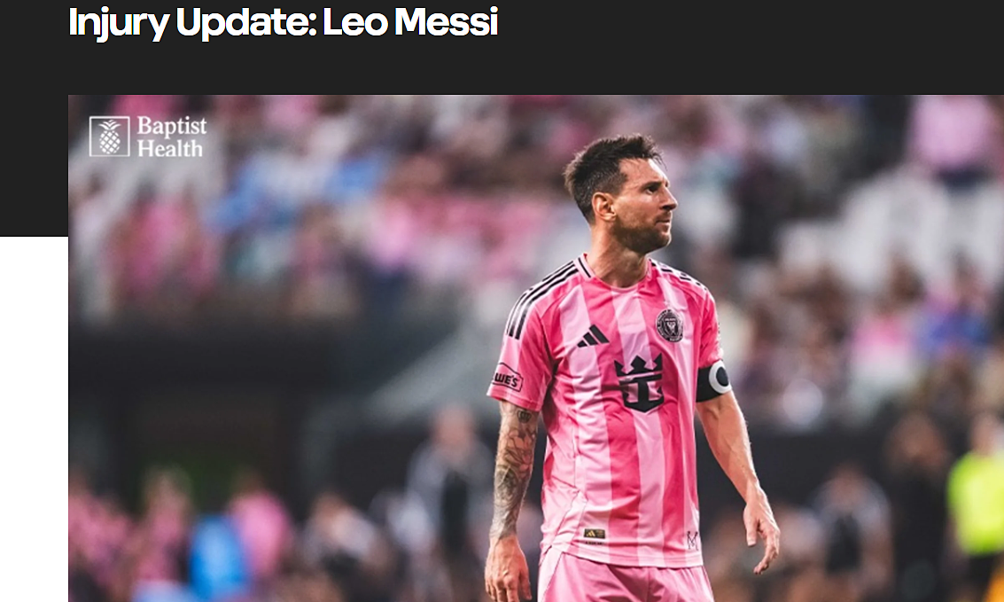 Inter Miami xác nhận Messi chỉ gặp quá tải cơ, nghỉ 10 ngày - hình ảnh - jun88go.vip